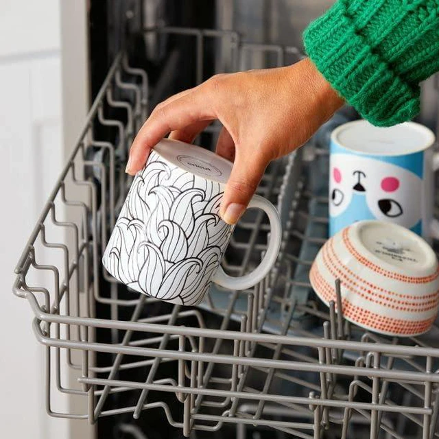 Alt view image 7 of 7 - Beveled Blank Mug to Decorate, White (6 count) | Ceramic-Coated, Dishwasher & Microwave Safe - Mug Press & Infusible Ink Compatible,12 Oz Sublimation