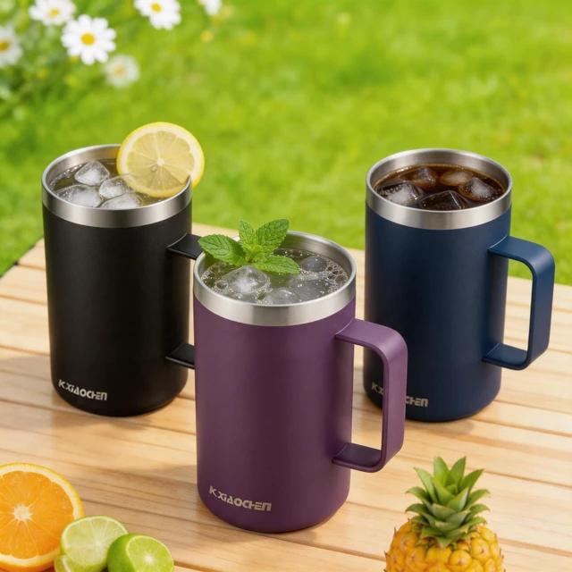 Alt view image 4 of 7 - 20 oz Insulated Coffee Mug, Coffee Cup with Lid and Wide Handle | 18/8 stainless steel, 6+ hours hot or 12+ hours cold, wide mouth, no-sweat exterior, for office, work, home and camping