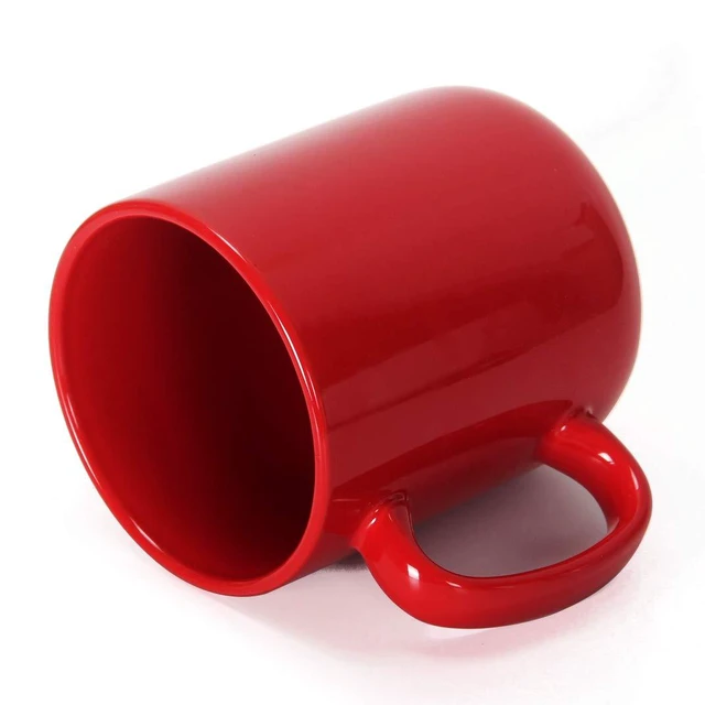 Alt view image 4 of 6 - 20 OZ Large Coffee Mug, M016 Ceramic Big Tea Cup with Handle for Dad Men, Red