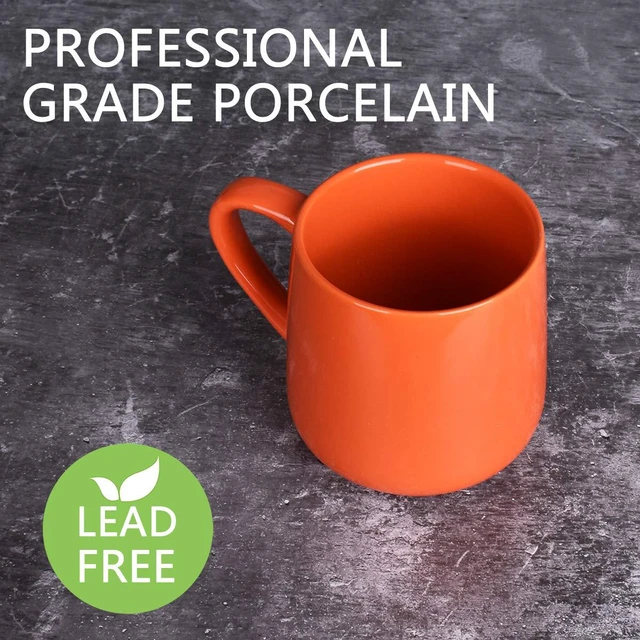Alt view image 2 of 4 - Glossy Ceramic Coffee Mug, Tea Cup for Office and Home, 18 oz, Suitable forDishwasher and Microwave(Orange, 1)