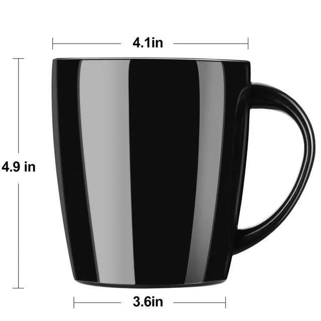 Alt view image 3 of 7 - Insulated Coffee Mug with Handle and Lid, 12 oz Travel Cup, Black | Double-wall vacuum design retains hot or cold drinks with a sliding lid and nonslip base for commuting, camping and work