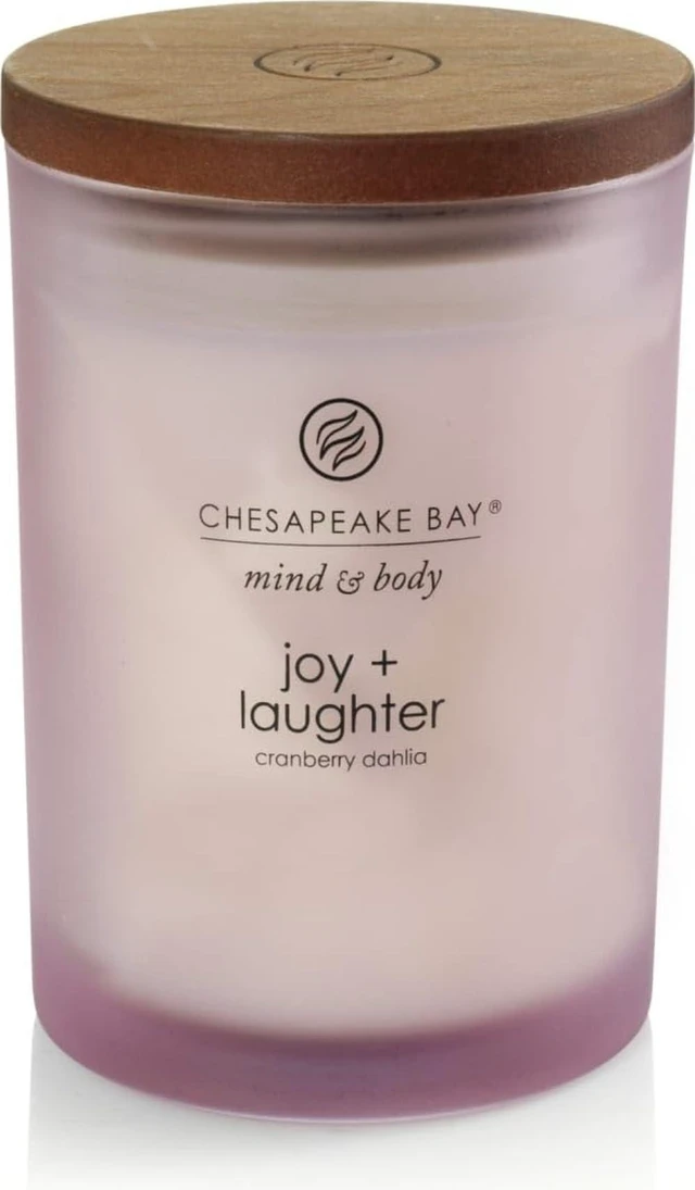 Main image of Scented Candle Joy + Laughter (Cranberry Dahlia) Medium Home Décor