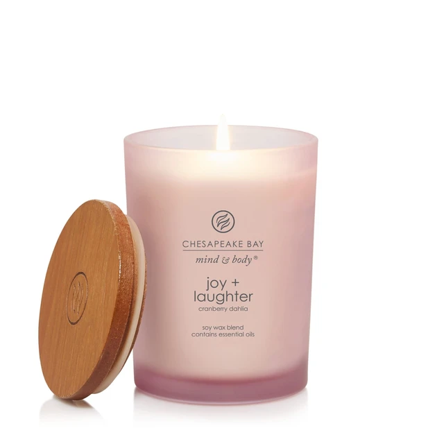 Alt view image 2 of 4 - Scented Candle Joy + Laughter (Cranberry Dahlia) Medium Home Décor