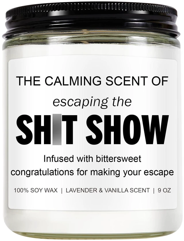Main image of Sarcastic Candles, Going Away, Goodbye, Farewell Gifts for Coworkers - Retirement, Coworker Leaving Gifts for Women, Men - Leaving Job, Moving Away Presents for Friends, Boss, Work Bestie