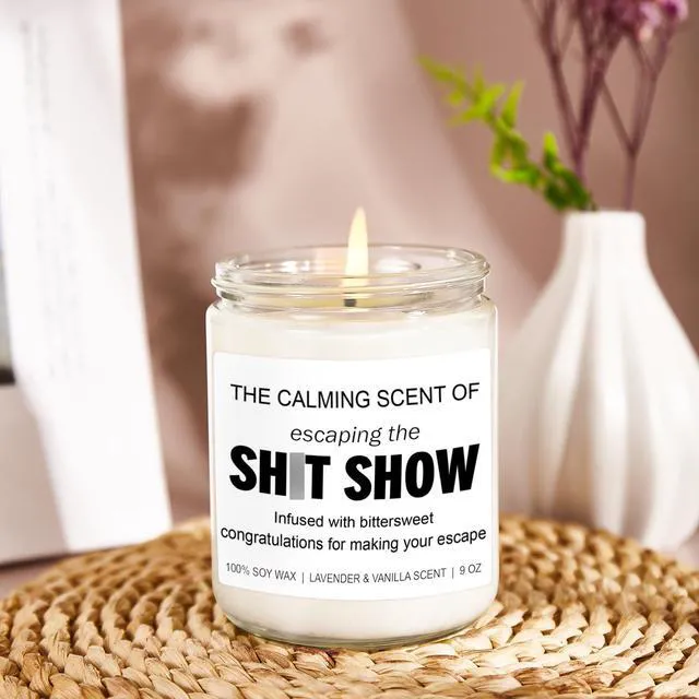 Alt view image 5 of 7 - Sarcastic Candles, Going Away, Goodbye, Farewell Gifts for Coworkers - Retirement, Coworker Leaving Gifts for Women, Men - Leaving Job, Moving Away Presents for Friends, Boss, Work Bestie