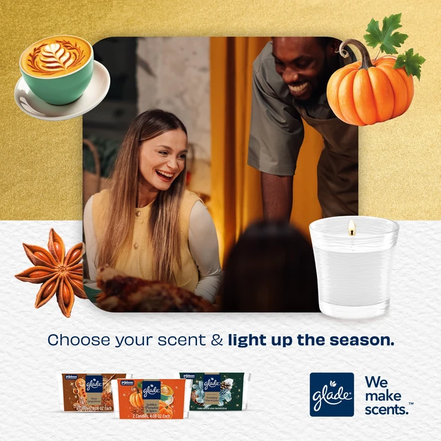 Alt view image 6 of 7 - Jar Candle, Golden Pumpkin & Spice, 4.08oz., 3 Count