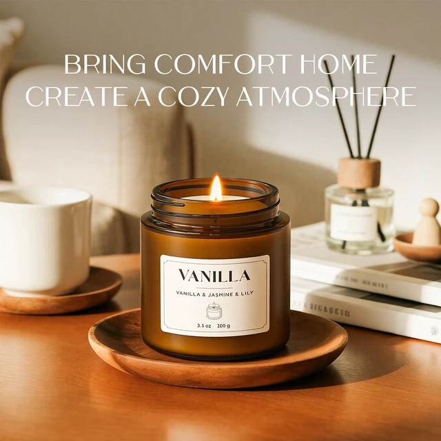 Alt view image 6 of 7 - Scented Candles Gift Set, Stress Relief Candles for Home, Premium Soy Candle Set, Candles for Women and Men (Black & White, 7 oz)