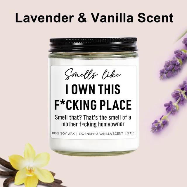 Alt view image 3 of 7 - Funny Scented Candle, House Warming Gifts New Home, Housewarming Gifts for Women, Men, Couple, New Homeowner - First Apartment Essentials - Closing Presents for Home Buyers - 9 oz