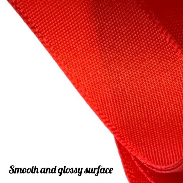 Alt view image 2 of 7 - 25 Yards 1-1/2" Red Satin Ribbon for Crafts Gift Wrapping Wedding | Smooth Single Face Satin, Fade-Proof Polyester, For Gift Wrapping Wedding Bouquets Bows, Easy Cut, Multi-Use Decor Ribbon