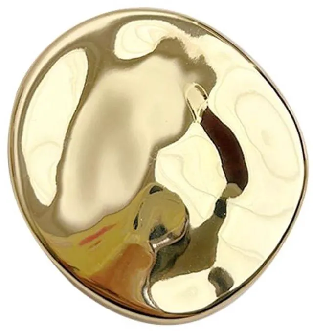 Main image of Vintage Geometric Metal Brooch Pins for Women Men Fashion Irregular Round Corsage Lapel Badges Sweater Scarves Shawl Dress Accessory Fashion Wedding Party Prom Jewelry (Gold-Tone)