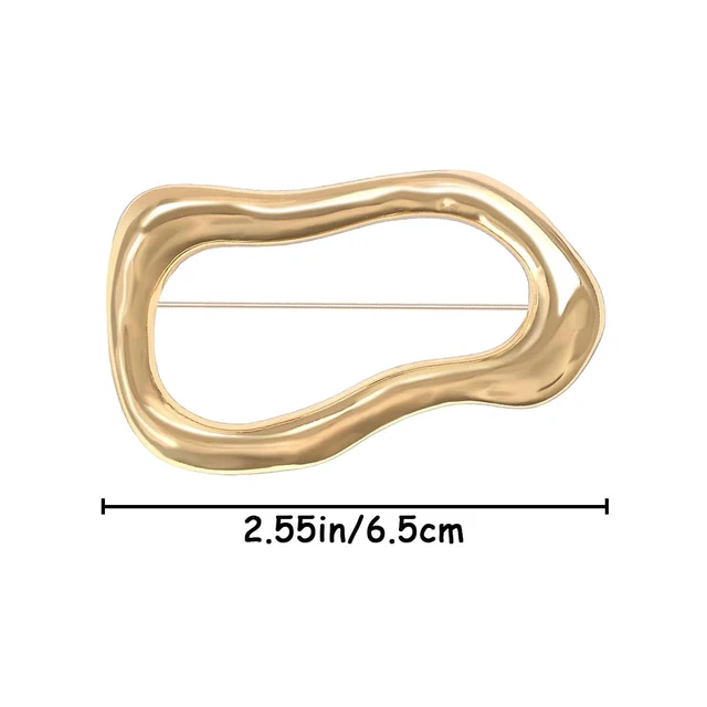Alt view image 2 of 7 - 2 PCS Irregular Geometric Brooches Minimalist Gold Large Pins for Women | Vintage Unique Irregular Geometric Brooch Vintage Inspired Dual Versatile Statement for Sweater Hat Scarf Suit Dress Clothes