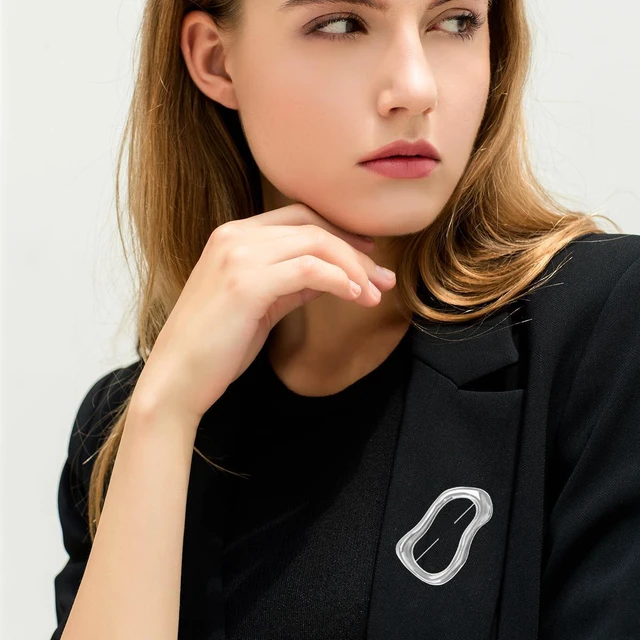 Alt view image 5 of 7 - 2 PCS Irregular Geometric Brooches Minimalist Gold Large Pins for Women | Vintage Unique Irregular Geometric Brooch Vintage Inspired Dual Versatile Statement for Sweater Hat Scarf Suit Dress Clothes