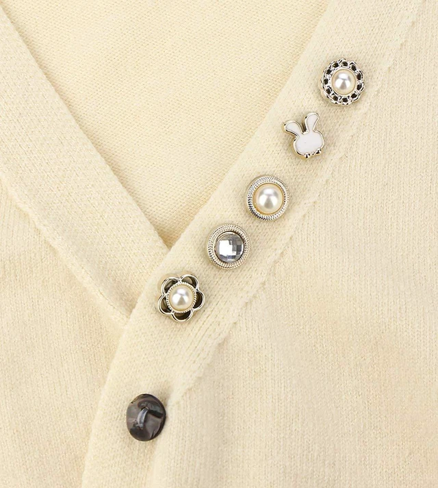 Alt view image 6 of 7 - Women Shirt Brooch Pins 20Pcs Mini Cover Up Enamel Safety Lapel Pins Buttons Sweater Shawl Clips for Coat Dress Clothes Decoration