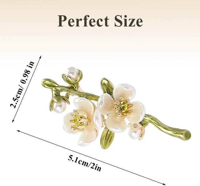Alt view image 2 of 7 - 2 Pcs Flower Brooch Vintage Premium Enamel Boutonniere Pink Rose Bouquet Brooch Flower Brooches Pin for Women Girls