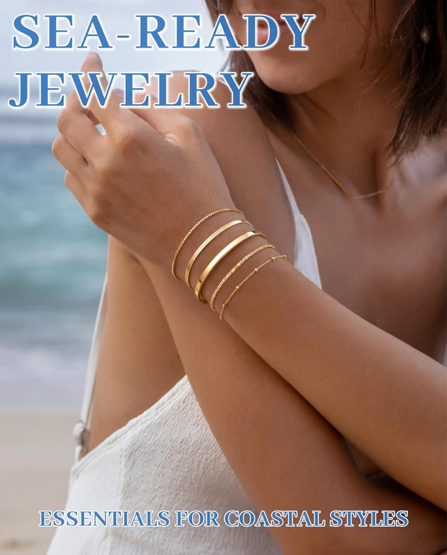 Alt view image 4 of 7 - Dainty Gold Bracelets for Women Trendy, Minimalist 14K Gold Plated Stackable Thin Bracelet Set Box Link, Paperclip, Herringbone, Sparkling Chain, Bangle Cuff