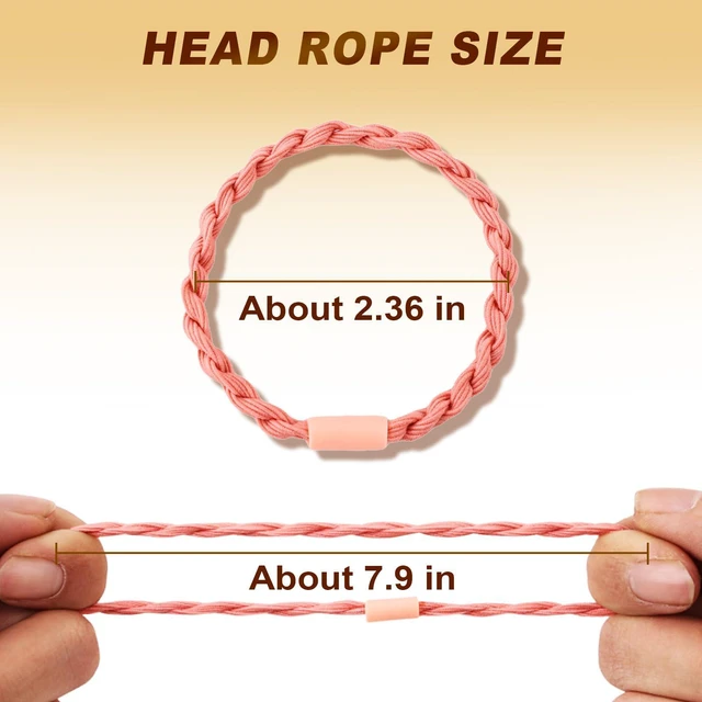 Alt view image 2 of 7 - 48 PCS Boho Hair Ties, Elastic Hair Tie Bracelets for Women, Cute Hair Ties No Damage, Ponytail Holders for Girls with Thick and Thin Hair - Multicolor