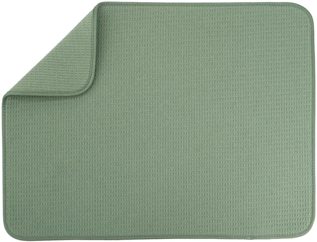 Main image of Dish Drying Mat, 18" x 24", XL, Green Sage | Absorbent Microfiber, Extra Large Kitchen Counter Mat for Dishes, Utensils, Pots and Pans, Machine Washable