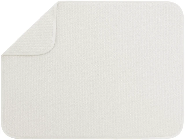 Main image of Dish Drying Mat, 18" x 24", XL, Cream | Absorbent Microfiber, Extra Large Kitchen Counter Mat for Dishes, Utensils, Pots and Pans, Machine Washable
