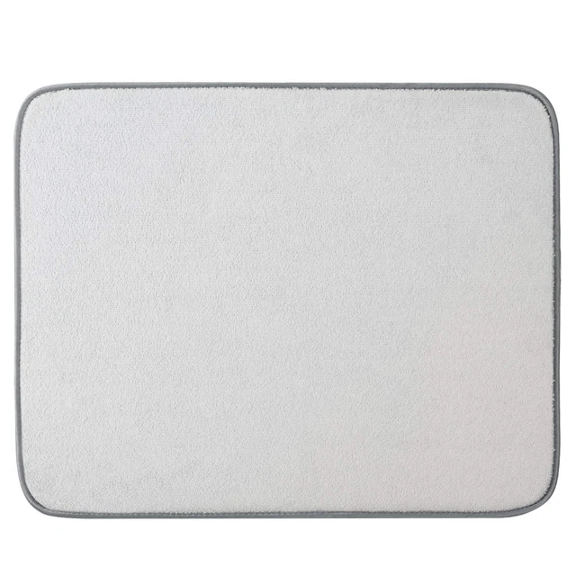 Alt view image 2 of 7 - Dish Drying Mat for Kitchen Counter,Microfiber Machine Washable Dishes Matt | 2 Pack Ultra Absorbent,Quick-Dry Microfiber Dishes Drainer Mats by Large Loads,19.2 by 15.8 Inch(Rhombus)
