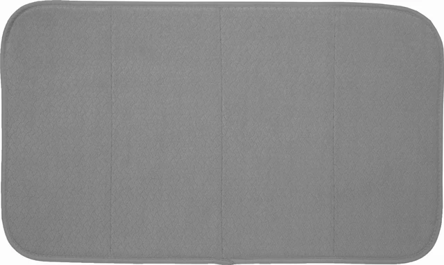 Main image of Premium Reversible Dish Drying Mat for Kitchen: 16" x 28" Ultra-Absorbent, Long-Lasting, No Condensation, and Oversized for Large Pots and Pans - 1 Pack, Pewter