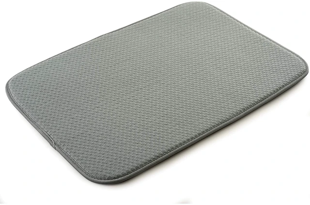 Main image of 329 Norpro dish drying mat, 18" x 12", gray