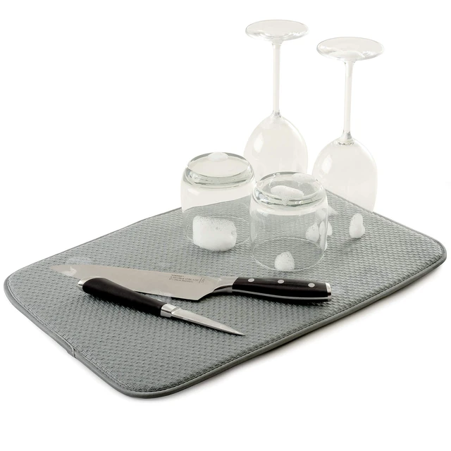 Alt view image 2 of 4 - 329 Norpro dish drying mat, 18" x 12", gray