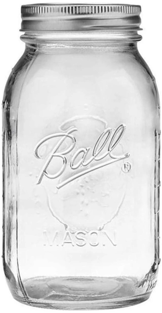 Alt view image 2 of 5 - Regular Mouth 32-Ounces Mason Jar with Lids and Bands, Clear,(Pack Of 2)
