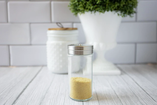 Alt view image 4 of 7 - Glass Spice Jar With Stainless Steel Shaker Lid, 4 Ounce Clear Seasoning Shaker