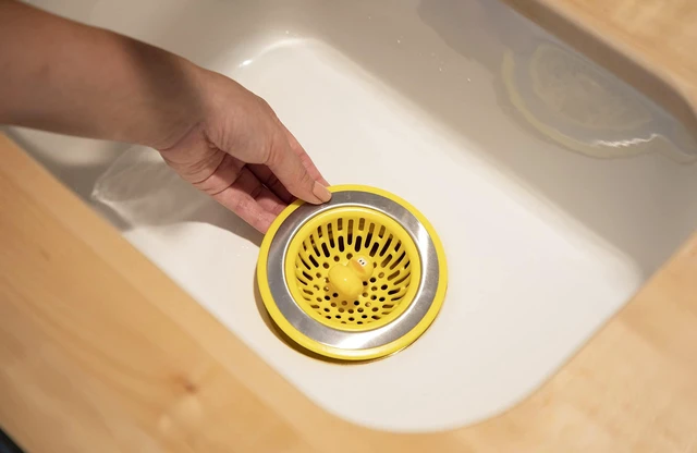 Alt view image 3 of 5 - Quack Kitchen Sink Strainer Basket Garbage Disposal Drain Cover, Duck | Fits All Standard Sinks, Keeps Unwanted Food Particles Out Kitchen Sink Drain, Measures 4.5 x 4.5