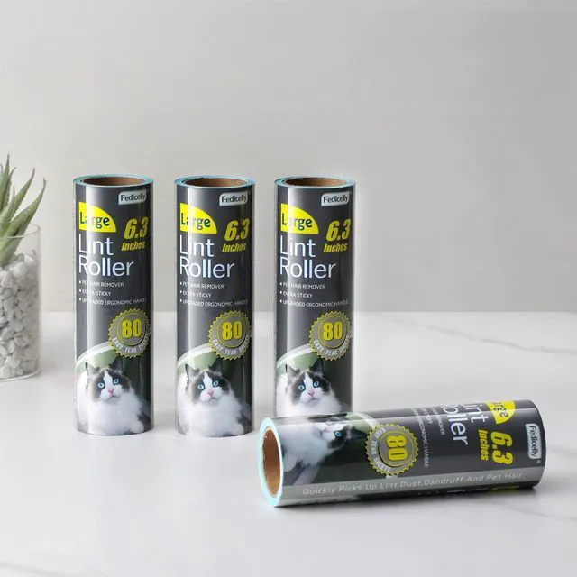 Alt view image 6 of 6 - Large Lint Rollers Pet Hair Extra Sticky Refills,Mega Value Set 6.3 inches Wider with 320 Sheets for Cat and Dog Hair Removal,80 Sheets Per Roller