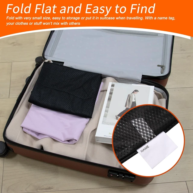 Alt view image 5 of 7 - Heavy Duty Diamond Mesh Laundry Bag, 24x36", Black | Extra Large Laundry Hamper Bag, Holds 2-3 Loads, Tear Resistant Mesh, Breathable Design, Drawstring Closure