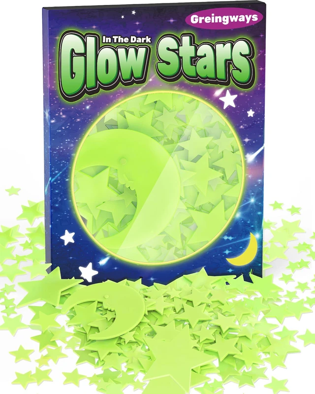 Main image of 201 Pcs Glow in The Dark Stars Stickers, Boys Room Bedroom Ceiling Decor | Boys Girls Room Decor, Stars for Ceiling, Stocking Stuffers for Kids 8-12, Wall Stickers, Star Stickers, Ceiling Decor