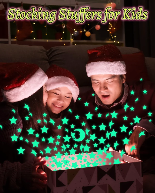 Alt view image 6 of 7 - 201 Pcs Glow in The Dark Stars Stickers, Boys Room Bedroom Ceiling Decor | Boys Girls Room Decor, Stars for Ceiling, Stocking Stuffers for Kids 8-12, Wall Stickers, Star Stickers, Ceiling Decor
