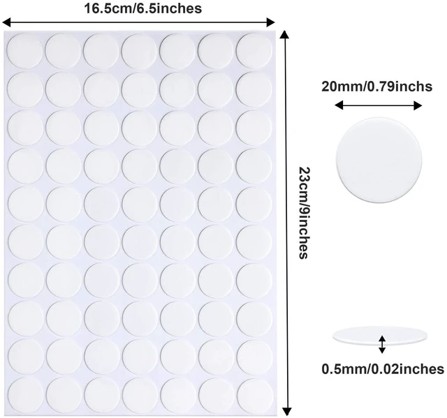 Alt view image 2 of 7 - 280Pcs Sticky Dot Stickers Clear Putty Sticky Tack for Decoration | 20mm Glue Putty, No Trace,Waterproof Tabs Transparent Adhesive Poster Tape for Wall Decor Photos Party Balloons Crafts