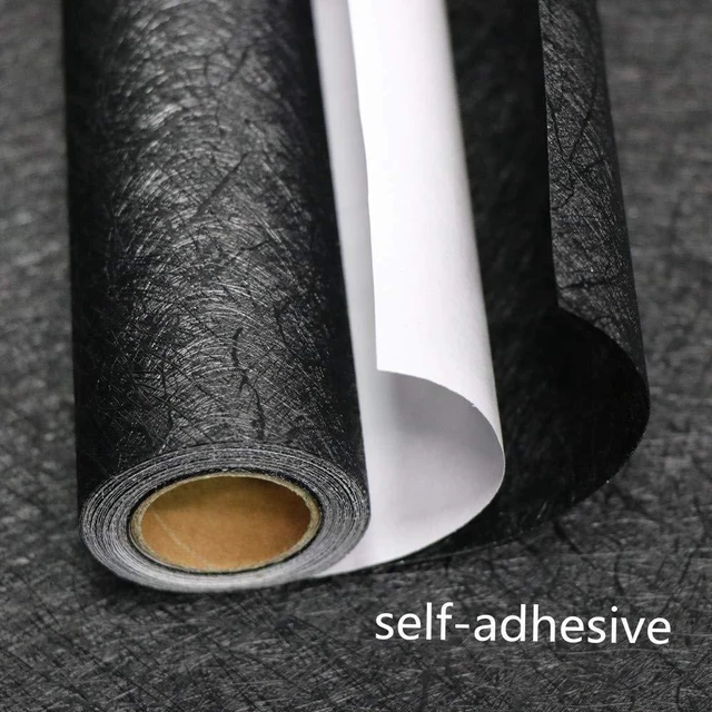 Alt view image 2 of 7 - Black Silk Wallpaper Peel and Stick Self Adhesive Removable Contact Paper | 15.7" x 118"