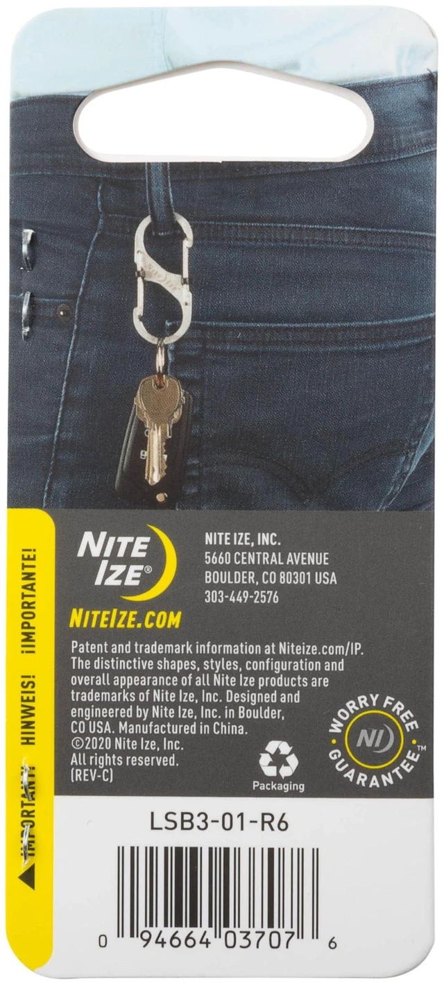 Alt view image 4 of 4 - LSB3-01-R6 S-Biner SlideLock Dual Locking Carabiner, Size #3, Stainless