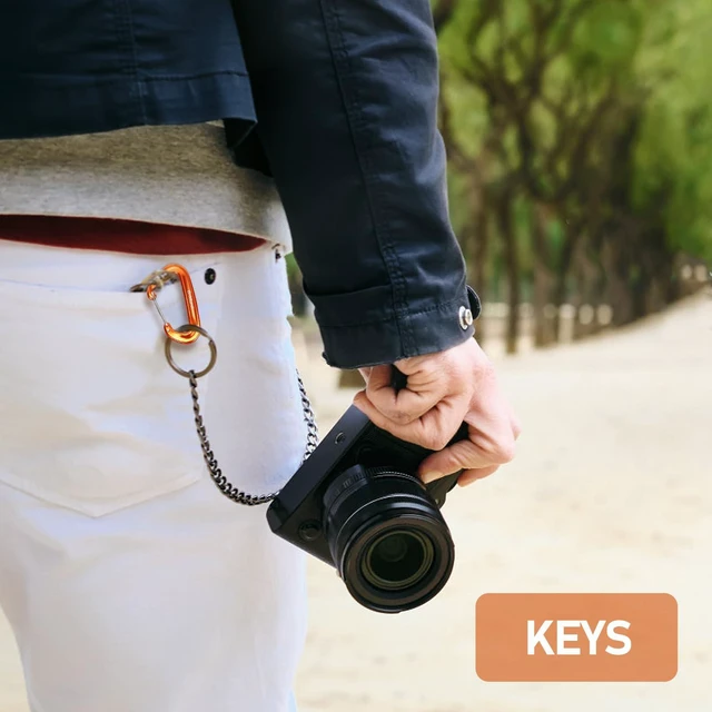 Alt view image 4 of 7 - Carabiner,12KN Lightweight Heavy Duty Carabiner Clips,Aluminium Wiregate Caribeaners for Hammocks,Camping, Key Chains, Outdoor and Gym etc,Hiking & Utility