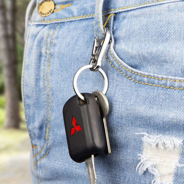 Alt view image 7 of 7 - 4 pcs Multipurpose Keychain Clip - Secure Zinc Carabiner with Steel Keyring for Easy Access to Your House and Car Keys