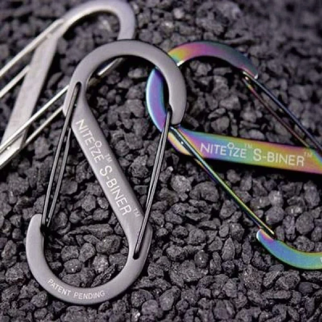 Alt view image 2 of 7 - Size-2 S-Biner Dual Carabiner, Stainless-Steel, Black