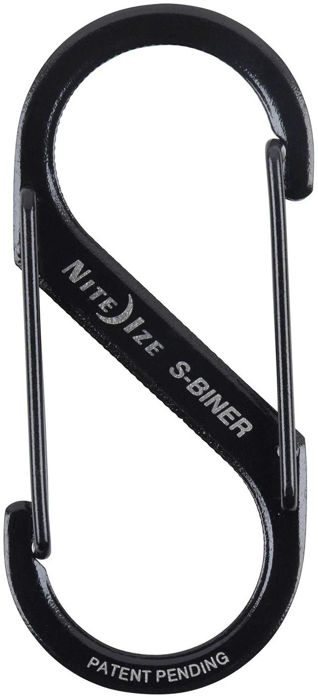 Alt view image 3 of 7 - Size-2 S-Biner Dual Carabiner, Stainless-Steel, Black