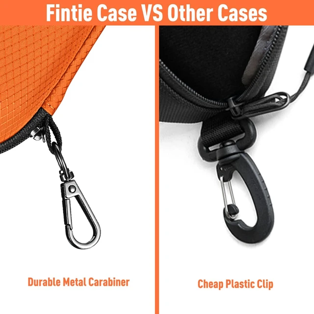 Alt view image 6 of 7 - Sunglasses Case, Hard EVA Shell Shockproof Sport Glasses Case (Orange)