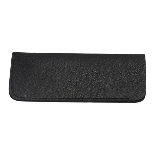 Alt view image 5 of 7 - 6 Pack Soft Leather Eyeglass Bags Portable Unisex Glasses Pouch Multiple Pens Sleeve Case Classic Color for Business Men Women Teen Student Scholars
