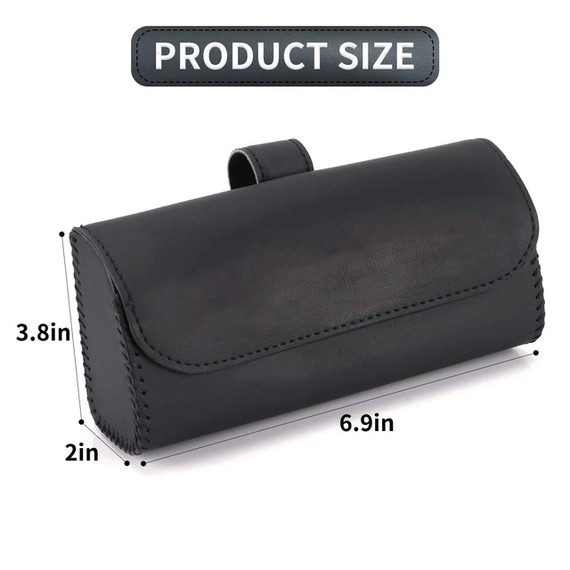 Alt view image 2 of 6 - Sunglasses Holder for Car Sun Visor, Auto Eyeglasses Protective Storage Case, Vehicle Visor Accessories Organizer Box