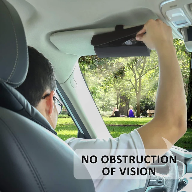 Alt view image 4 of 6 - Sunglasses Holder for Car Sun Visor, Auto Eyeglasses Protective Storage Case, Vehicle Visor Accessories Organizer Box