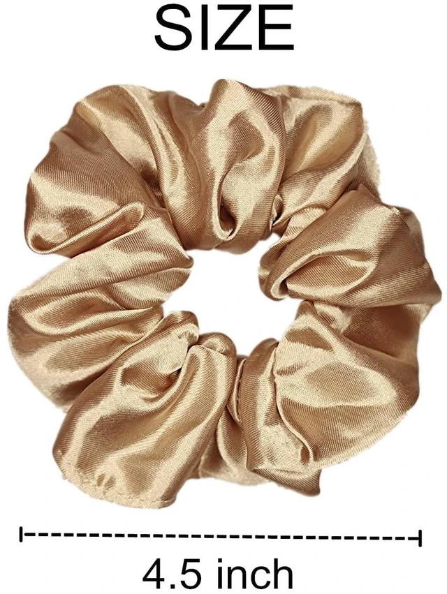 Alt view image 3 of 7 - 12 Pcs Satin Silk Scrunchies Soft Hair Ties Fashion Hair Bands Hair Bow Ropes Elastic Bracelets Ponytail Holders Hair Accessories for Women Girls (4.5 Inch, Assorted Multi-color)