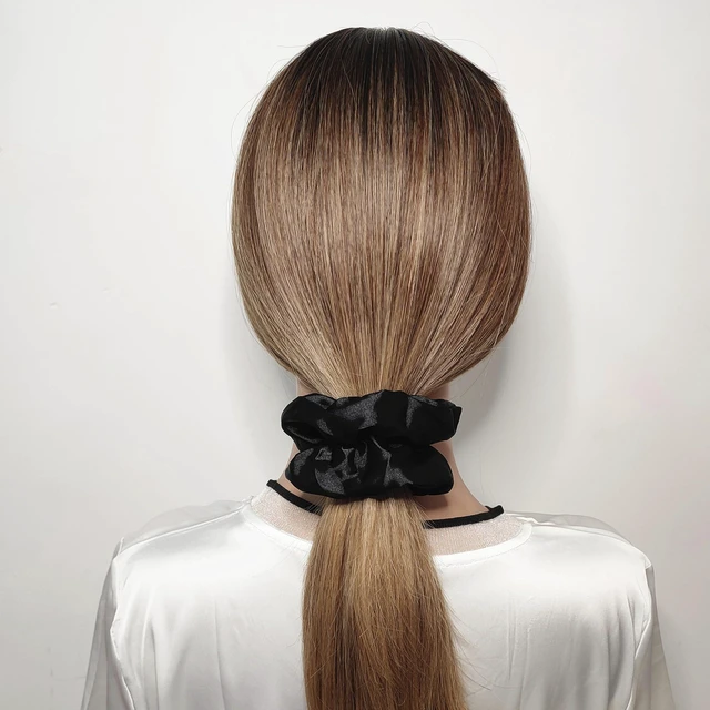 Alt view image 2 of 7 - 12 Pcs Satin Silk Scrunchies Soft Hair Ties Fashion Hair Bands Hair Bow Ropes Elastic Bracelets Ponytail Holders Hair Accessories for Women Girls (4.5 Inch, Assorted Multi-color)