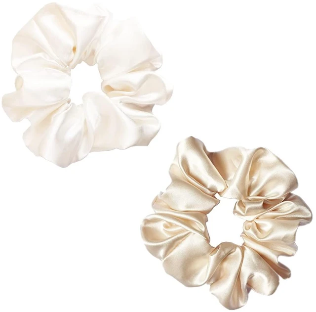 Alt view image 5 of 7 - 12 Pcs Satin Silk Scrunchies Soft Hair Ties Fashion Hair Bands Hair Bow Ropes Elastic Bracelets Ponytail Holders Hair Accessories for Women Girls (4.5 Inch, Assorted Multi-color)