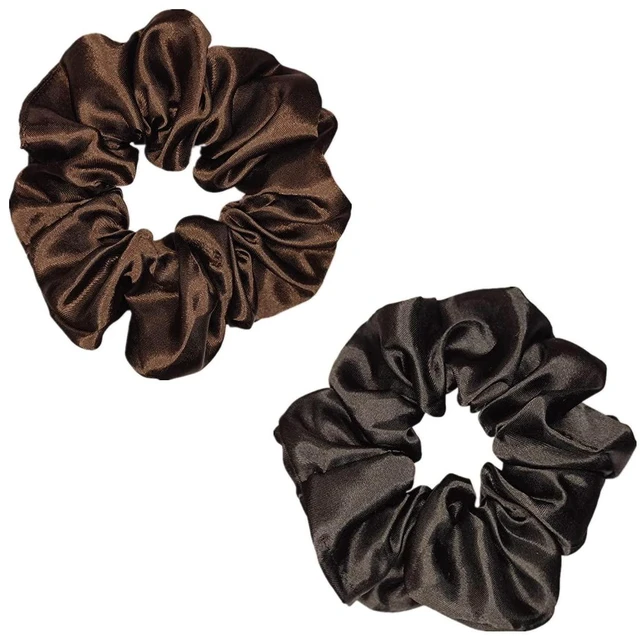 Alt view image 6 of 7 - 12 Pcs Satin Silk Scrunchies Soft Hair Ties Fashion Hair Bands Hair Bow Ropes Elastic Bracelets Ponytail Holders Hair Accessories for Women Girls (4.5 Inch, Assorted Multi-color)