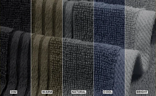 Alt view image 3 of 7 - 6 Piece Hand Towels Set, 16x28 in, 100% Cotton, Grey | Premium Lightweight Ring Spun Cotton Hand Towels - Highly Absorbent, Quick-Drying, Ideal for Travel, Camp, Hotel & Spa
