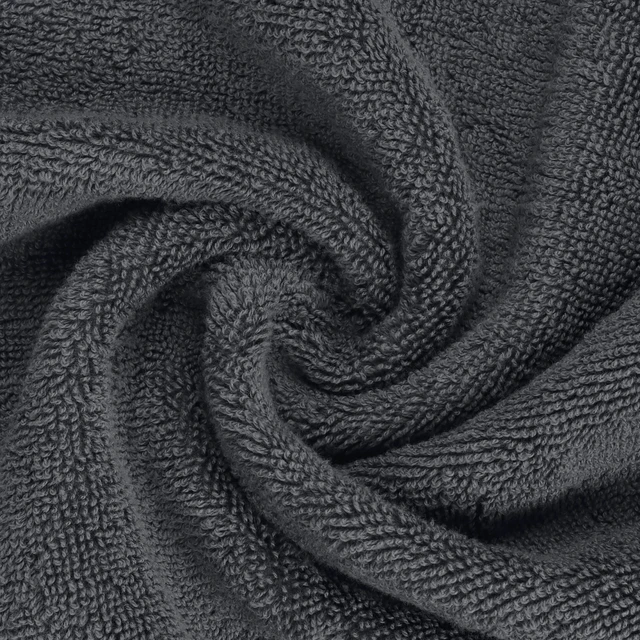 Alt view image 7 of 7 - 6 Piece Hand Towels Set, 16x28 in, 100% Cotton, Grey | Premium Lightweight Ring Spun Cotton Hand Towels - Highly Absorbent, Quick-Drying, Ideal for Travel, Camp, Hotel & Spa